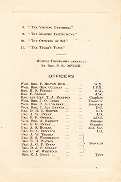 Milton Russ Officers